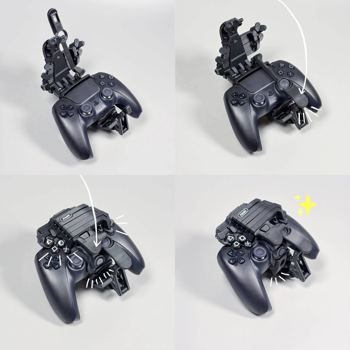 One-handed PS5 DualSense attachment 2